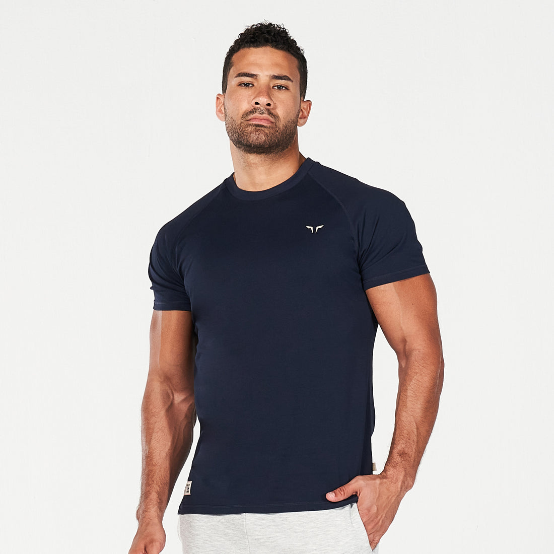 Golden Era Raglan Muscle Tee - Navy